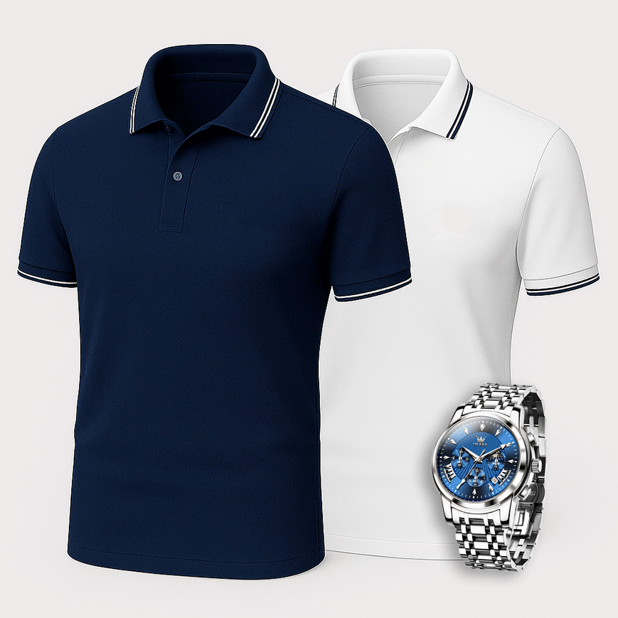 [Kaufe 2, Zahle 1] 2er-Pack Premiere Polo Shirts