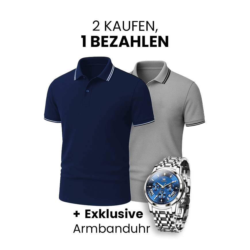 [Kaufe 2, Zahle 1] 2er-Pack Premiere Polo Shirts